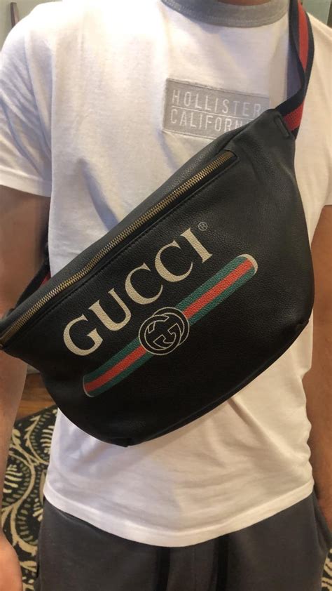 authentic gucci fanny pack|gucci fanny pack waist bag.